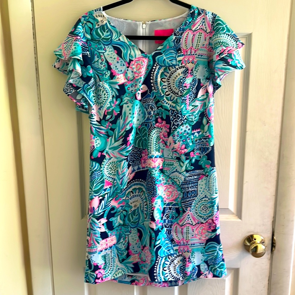 NWT Lilly Pulitzer dress. Succulent, cactus, cheetah print. Size 2
